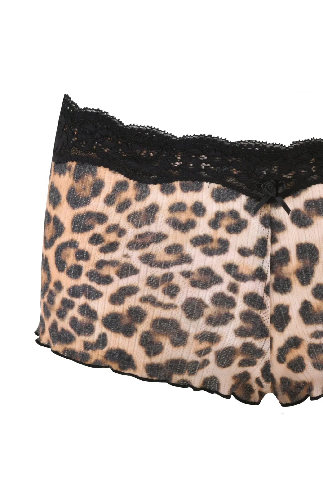 CASSIA SHORT - NEUTRAL : LEOPARD