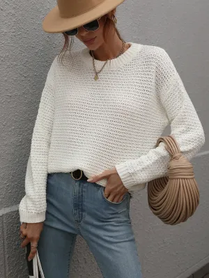 Caught Knit Top - White