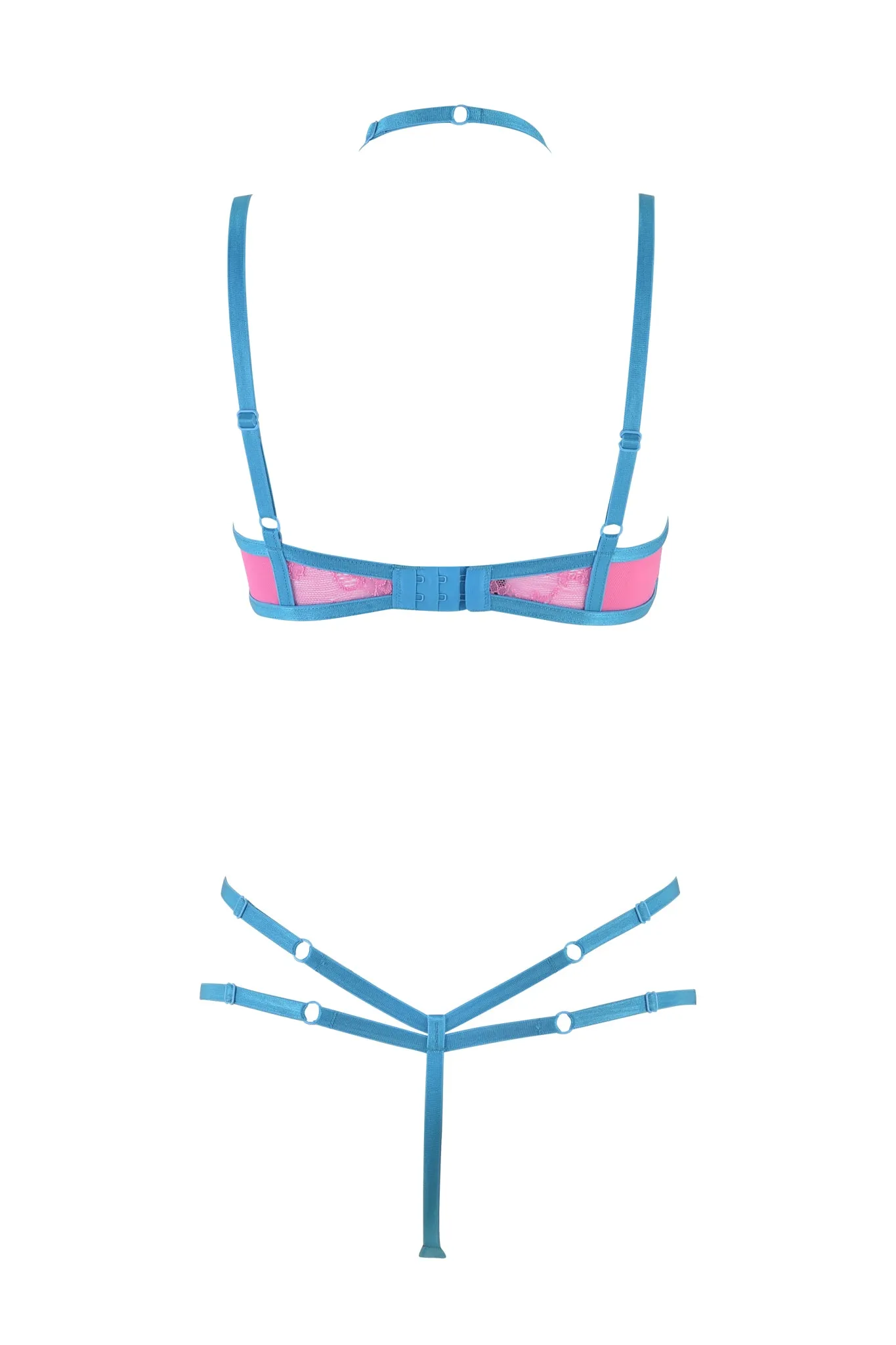 CHANTEL SET - PINK : BABY BLUE