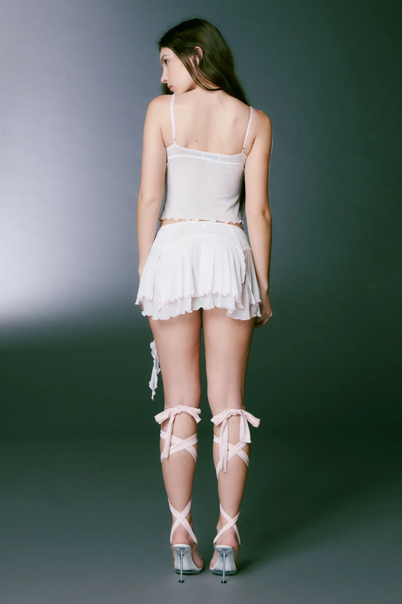 CHERIE TOP - WHITE/PINK