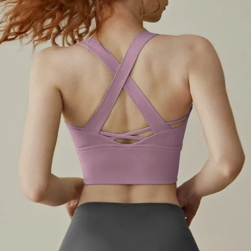 Ciri Strappy Crossback Longline Sports Bra