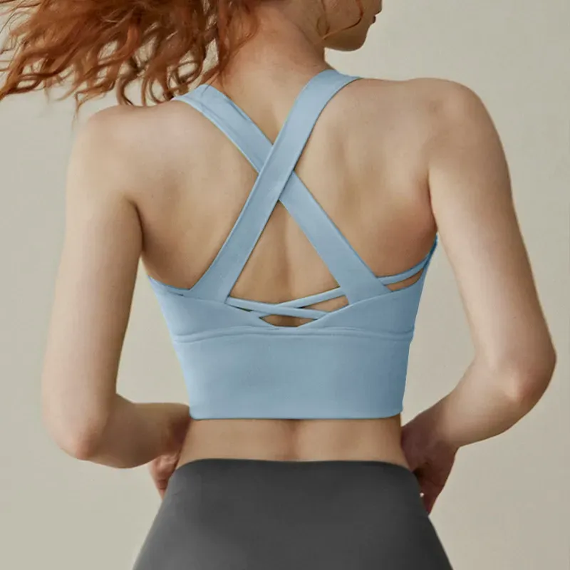 Ciri Strappy Crossback Longline Sports Bra