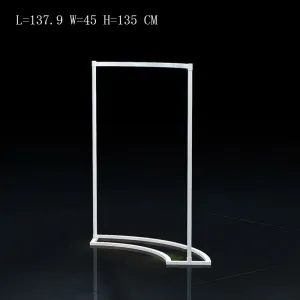 Clothing Shop Display Rack Floor Standing Clothes Rack Gantry Rack Curved Side Hanging