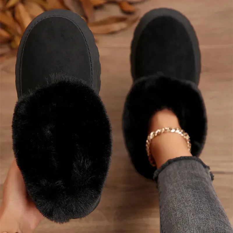 Cozy Winter Cotton Booties for Women