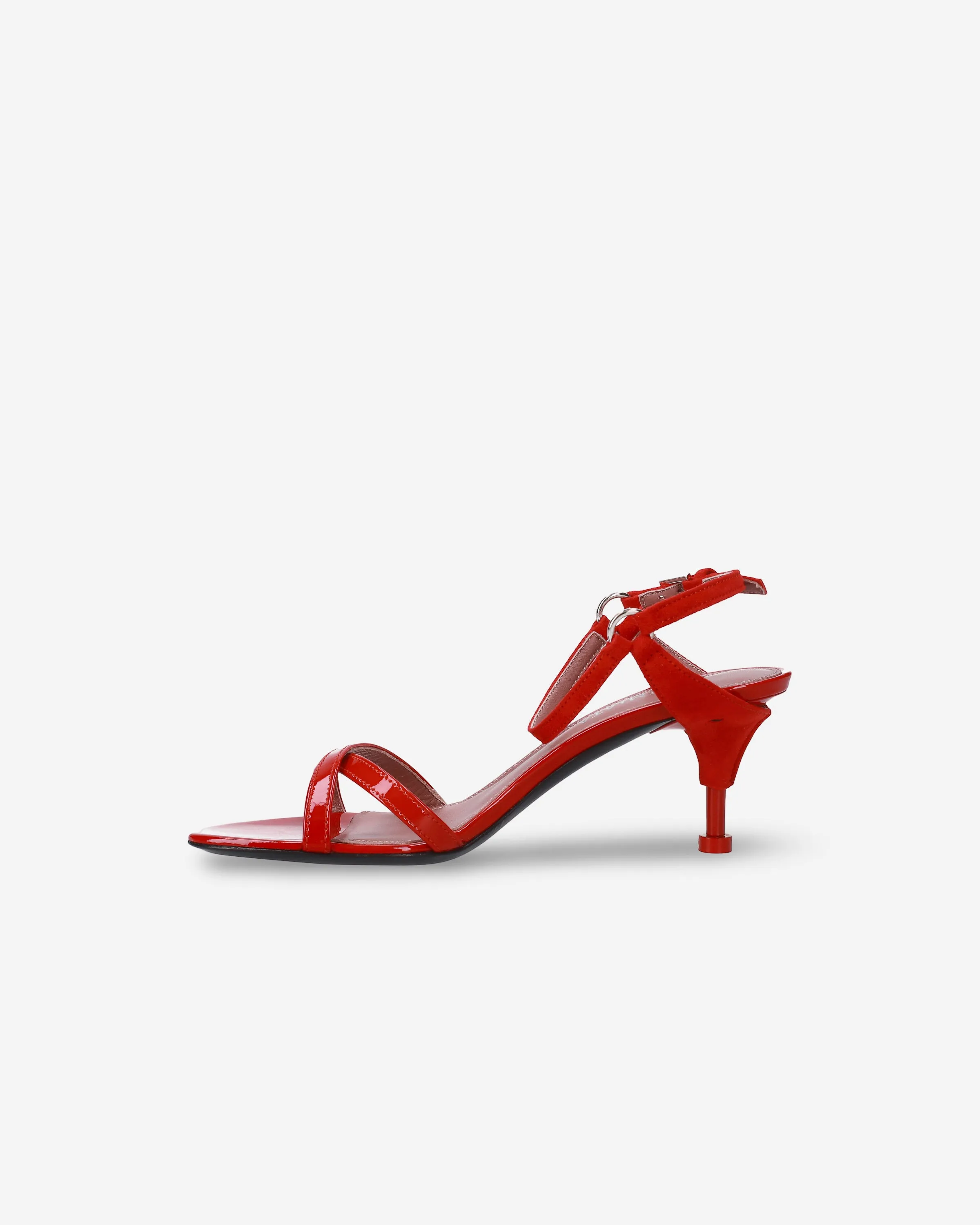 Crossed Sandal with Suede Details