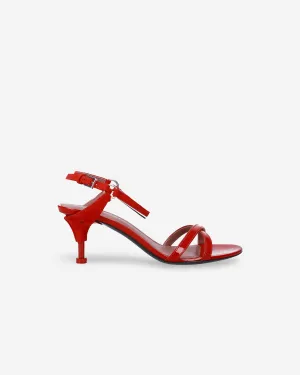 Crossed Sandal with Suede Details