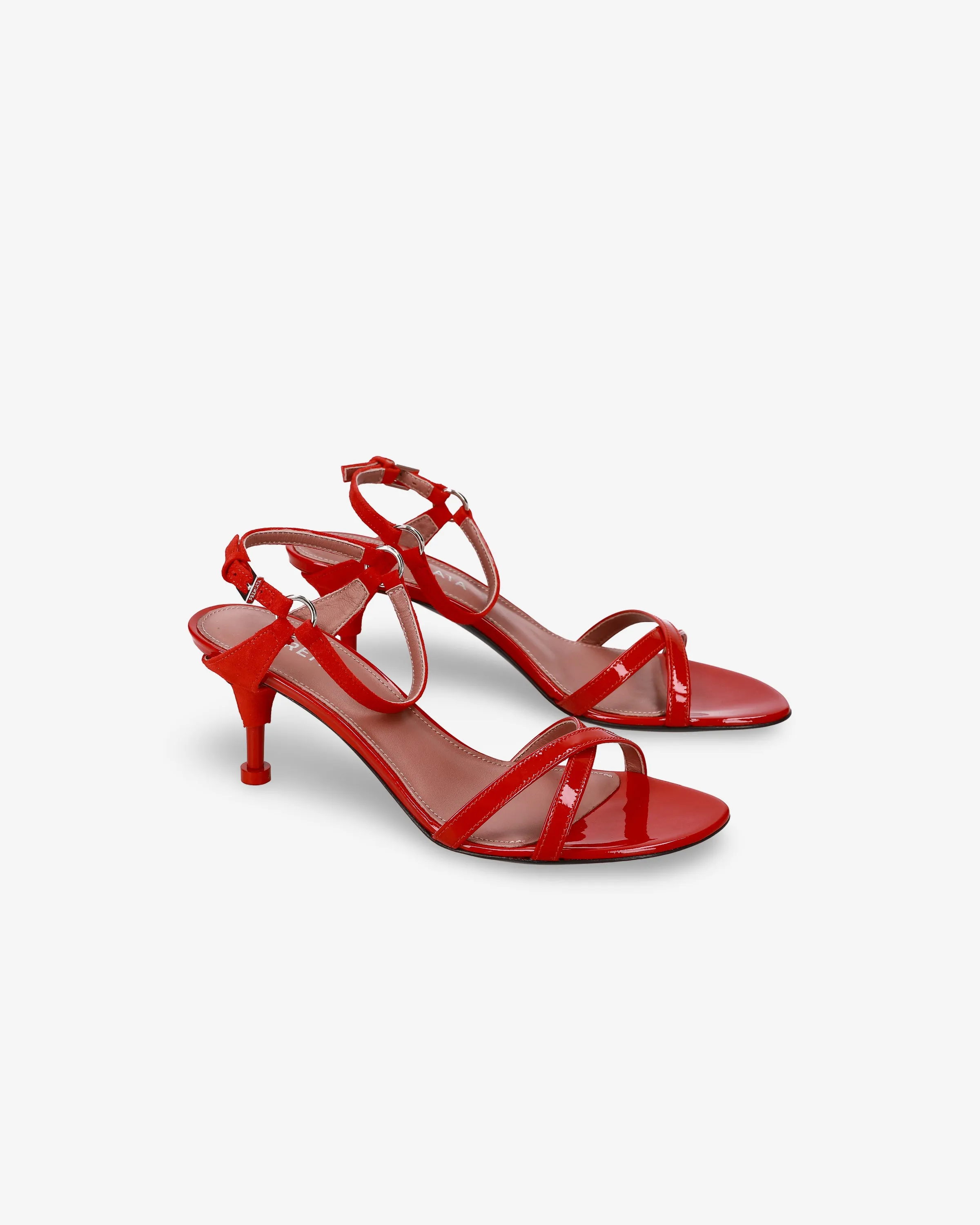 Crossed Sandal with Suede Details