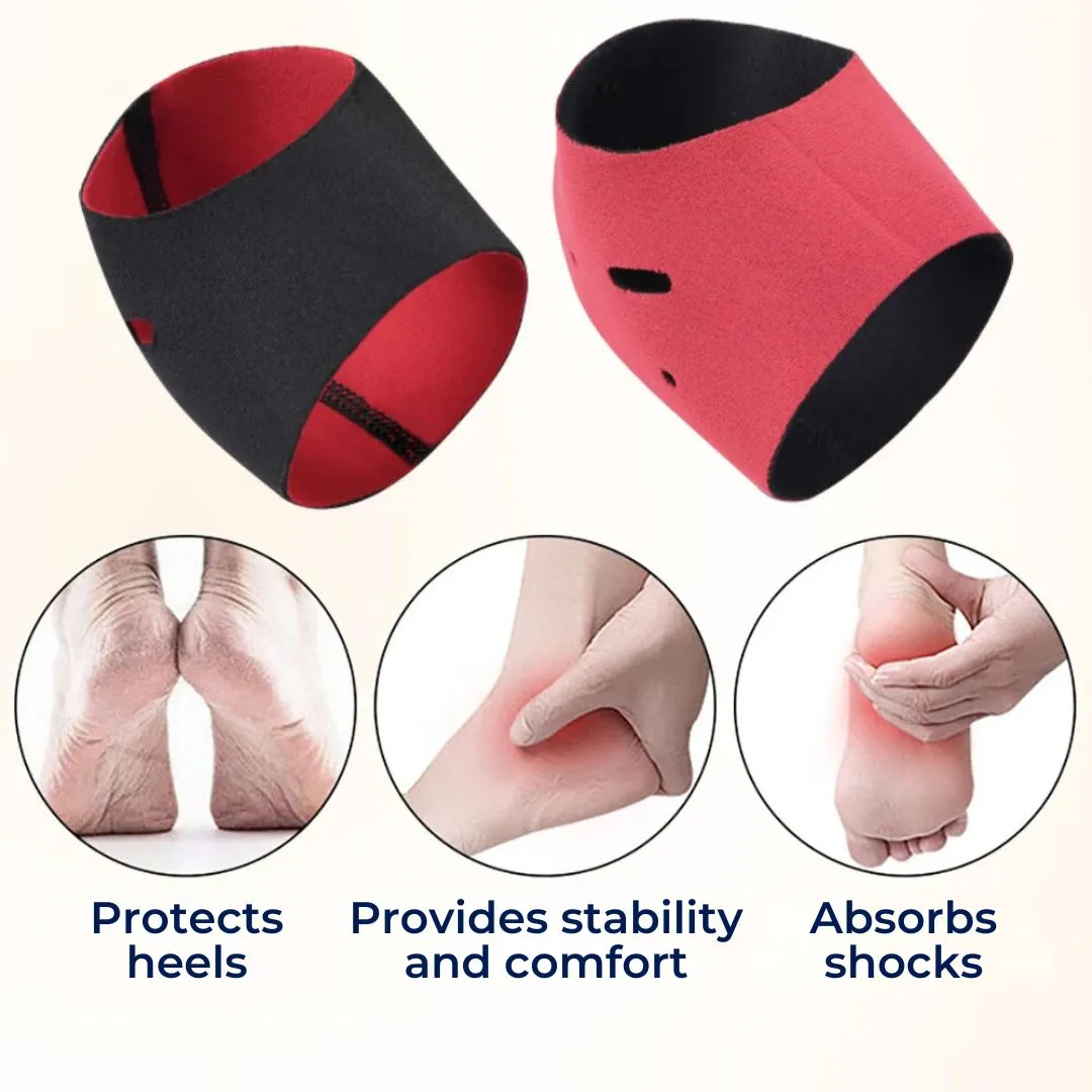 Cushioned Heel Socks for Dry Cracked Heels - Plantar Fasciitis Relief & Daily Comfort Support