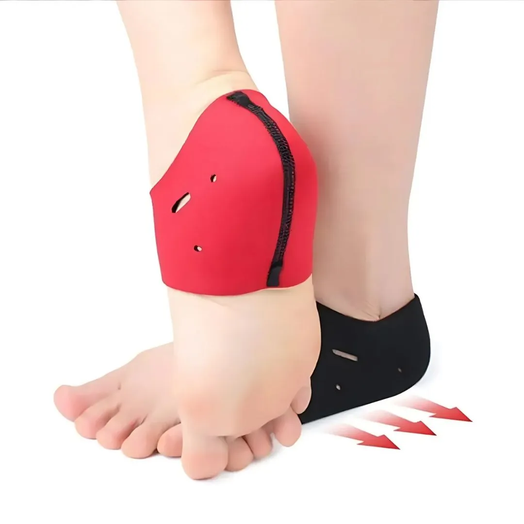 Cushioned Heel Socks for Dry Cracked Heels - Plantar Fasciitis Relief & Daily Comfort Support