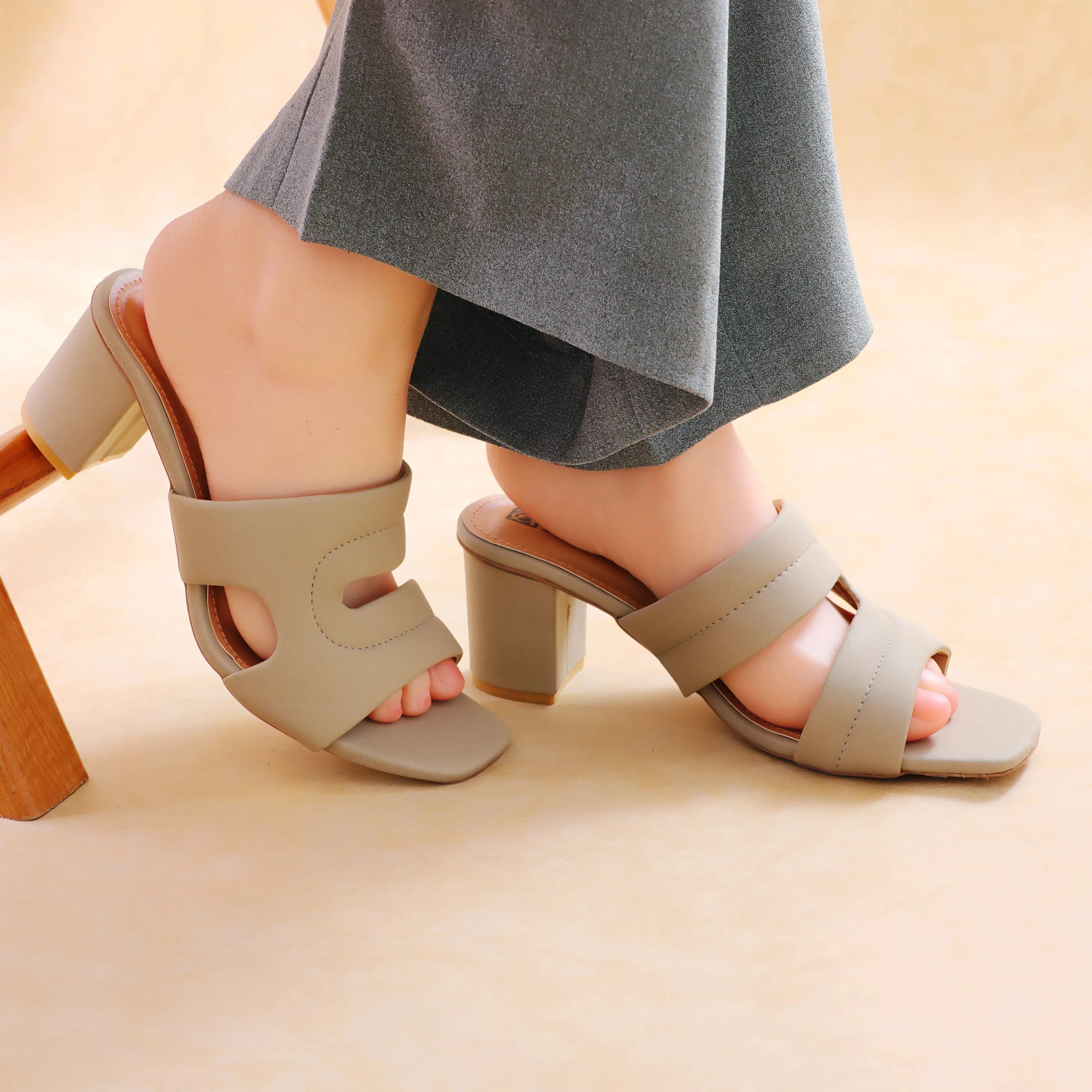 Dany grey women heels