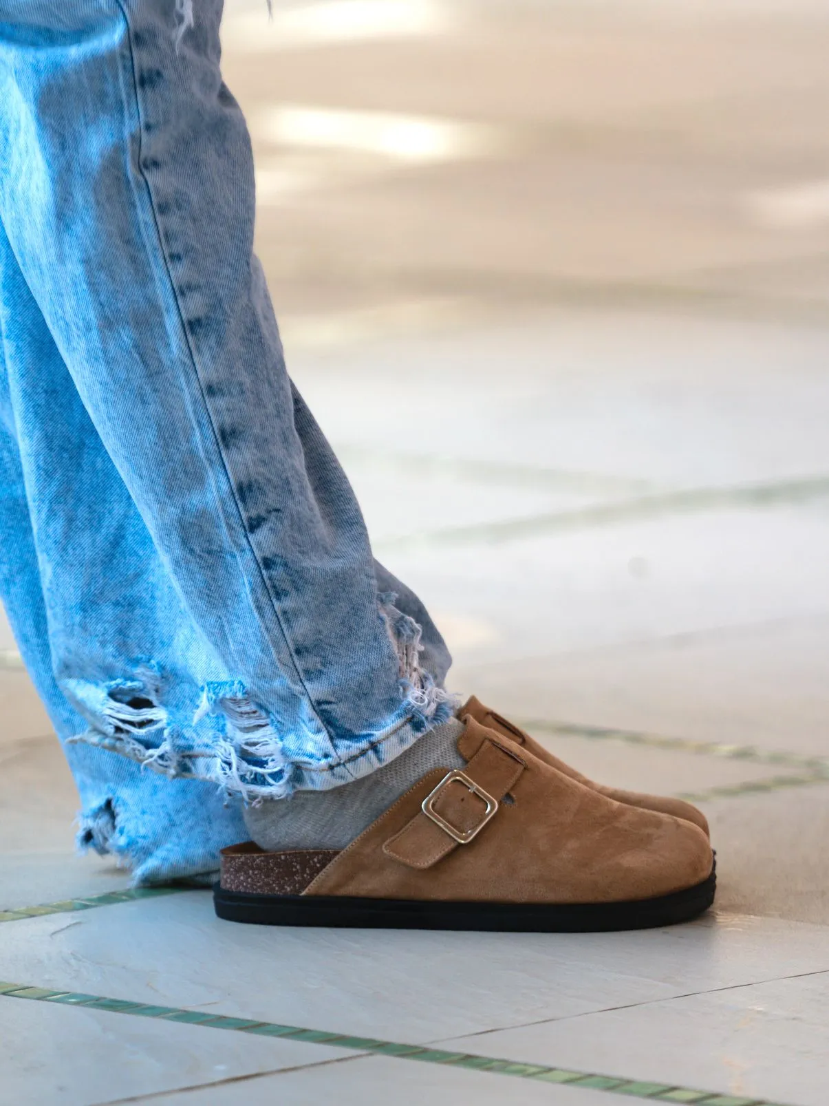 Dark Beige Classic Clogs