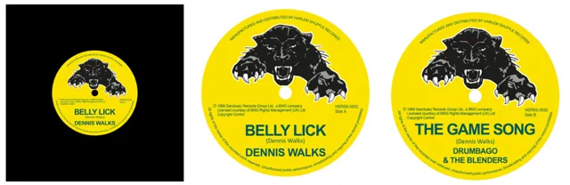 Dennis Walks "Belly Lick" c/w Drumbago & Blenders The Game Song (7")