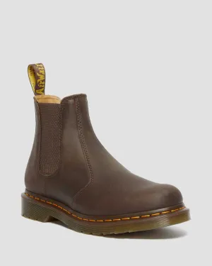 Dr Martens 2976 Brown Leather Chelsea Boots Crazy Horse