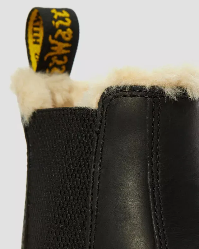Dr Martens 2976 Leonore Faux Fur Lined Boots Black