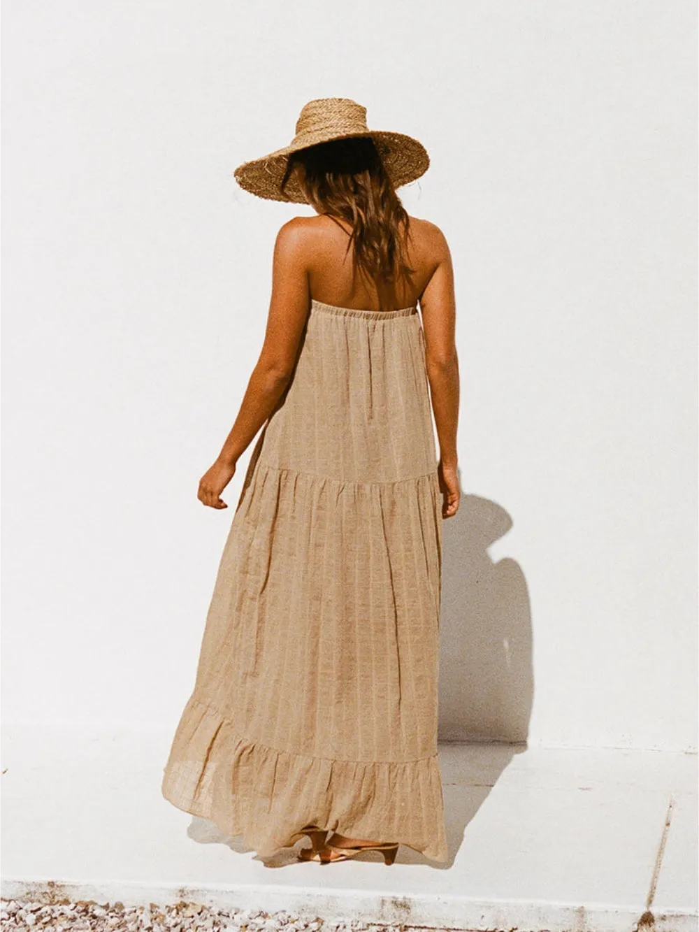 Drawstring Draped Stylish Holiday Style Dress