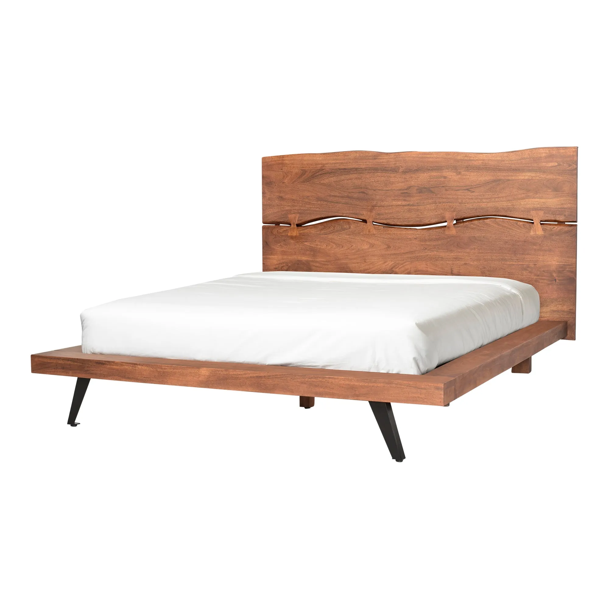 Eco-Chic Acacia Wood Platform Bed