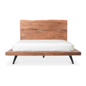 Eco-Chic Acacia Wood Platform Bed