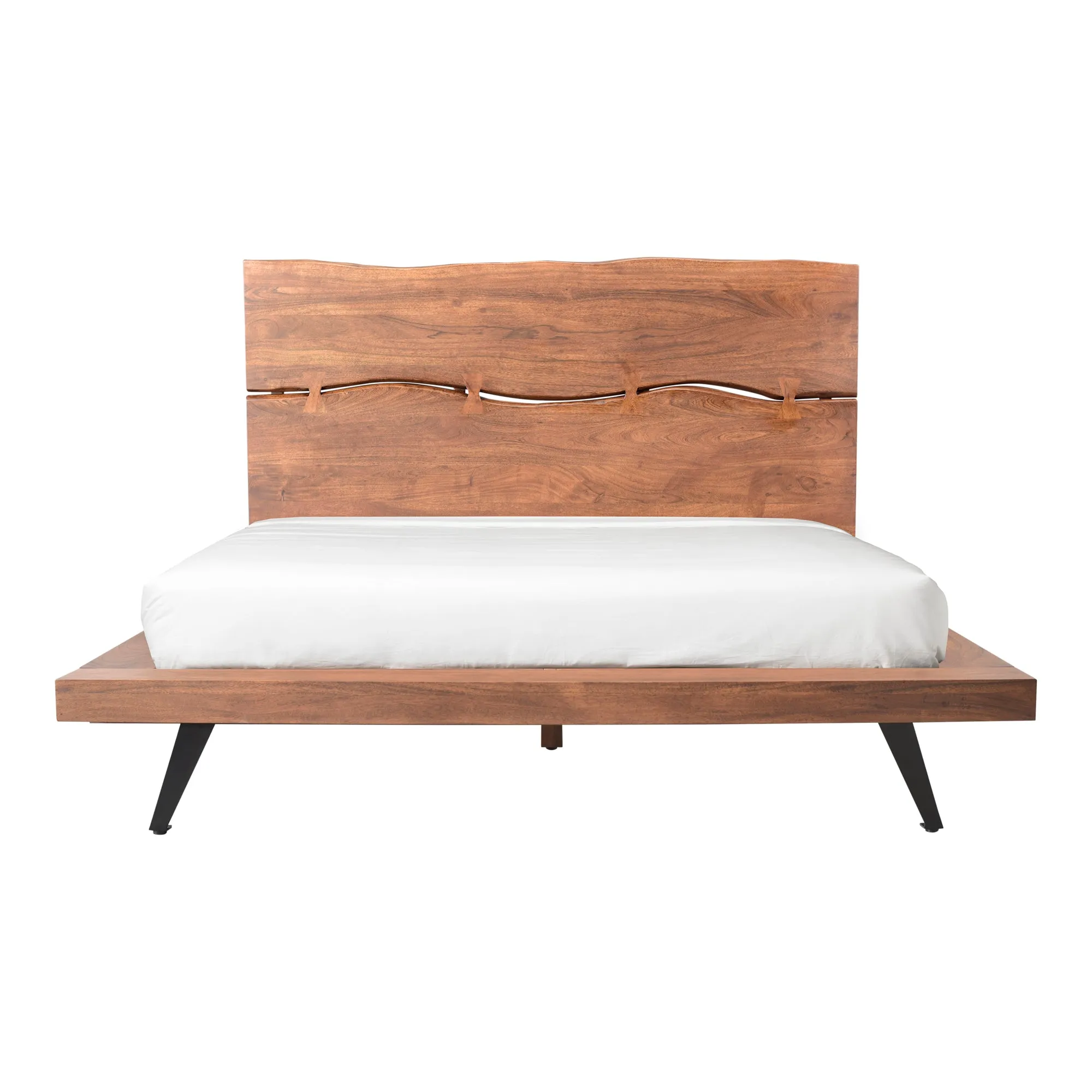 Eco-Chic Acacia Wood Platform Bed