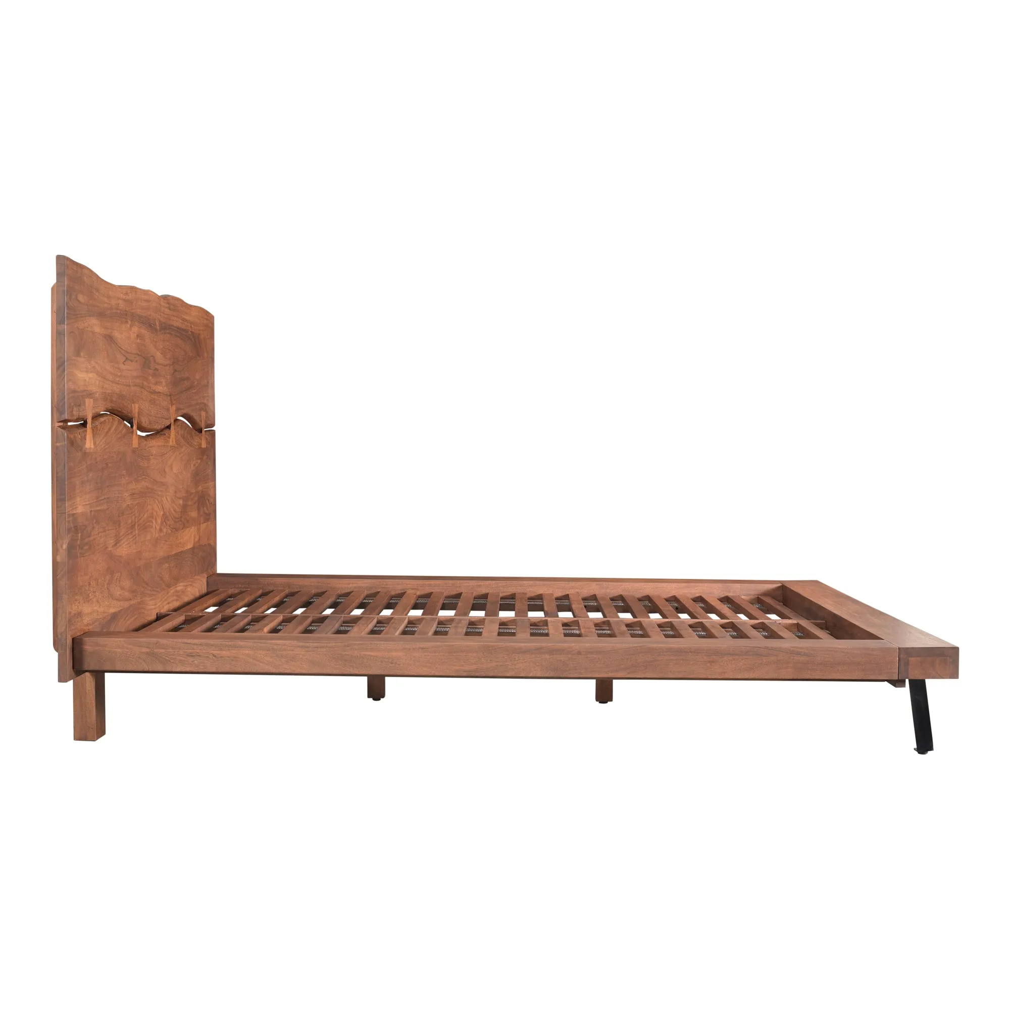 Eco-Chic Acacia Wood Platform Bed