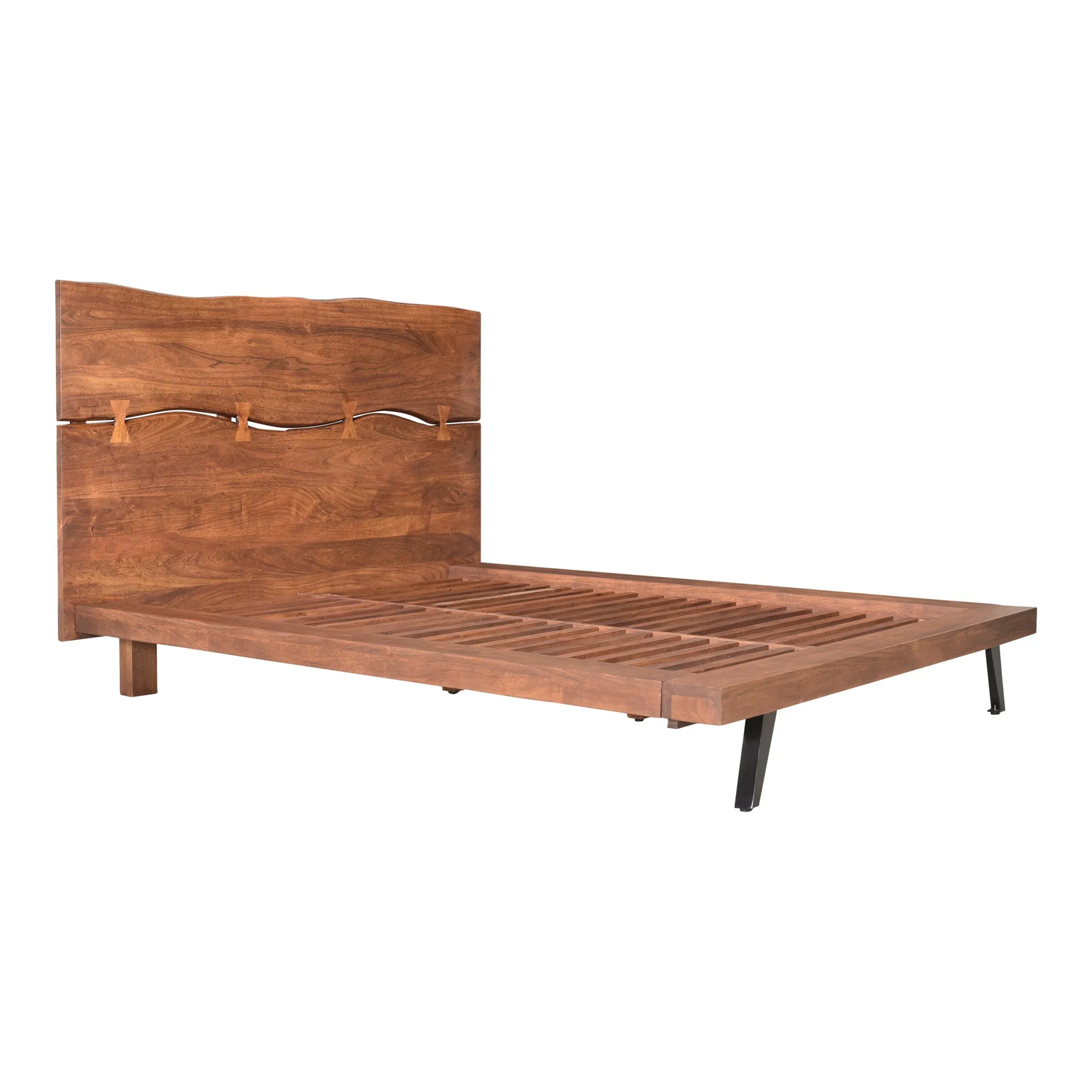 Eco-Chic Acacia Wood Platform Bed
