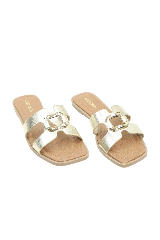 Effortless Sandals -Gold