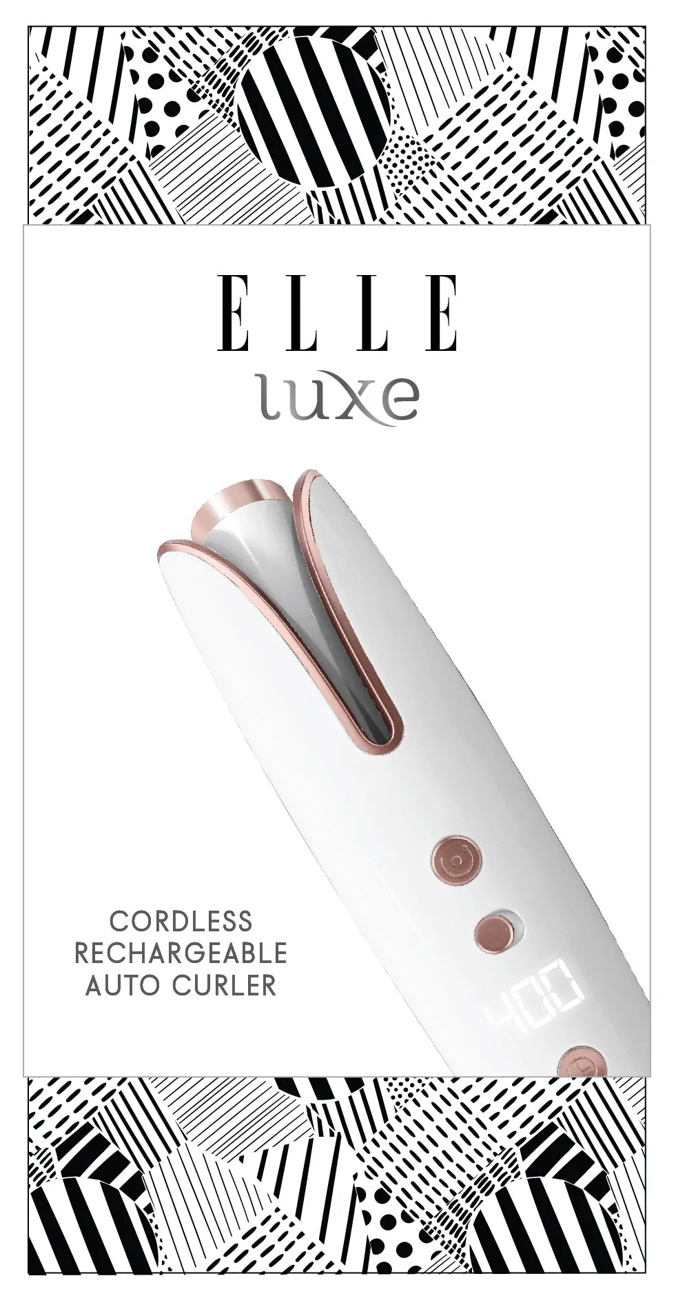 Elle Luxe Cordless Rechargeable Auto Curler