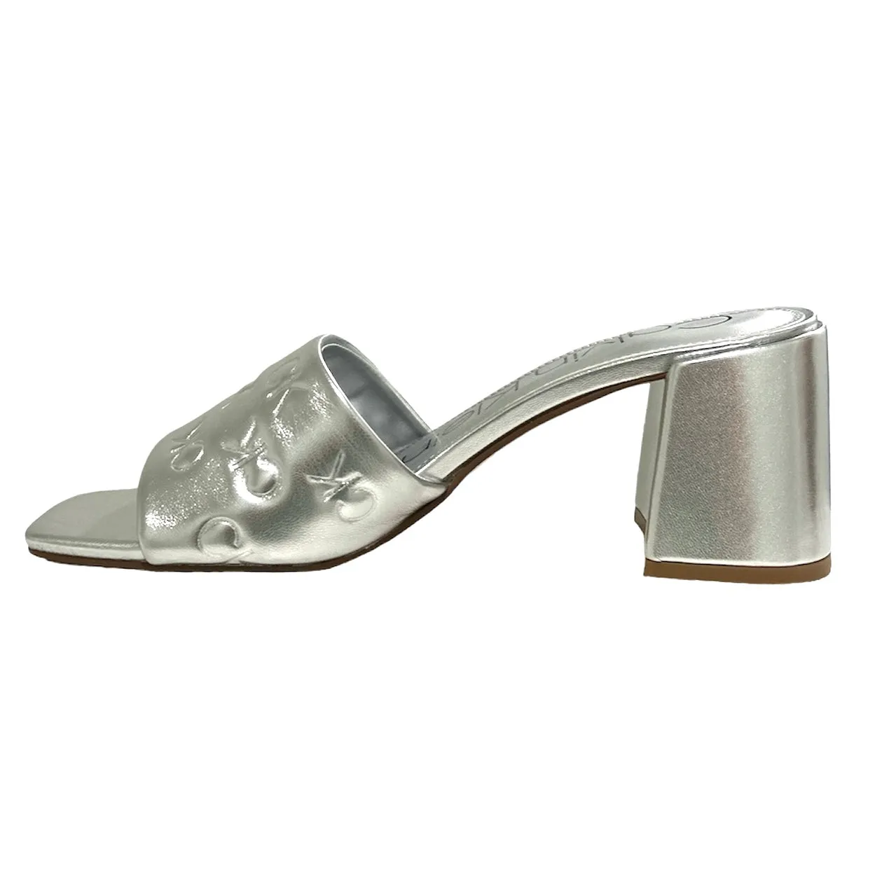 ELORA Women's Block Heel Logo Dress Sandals