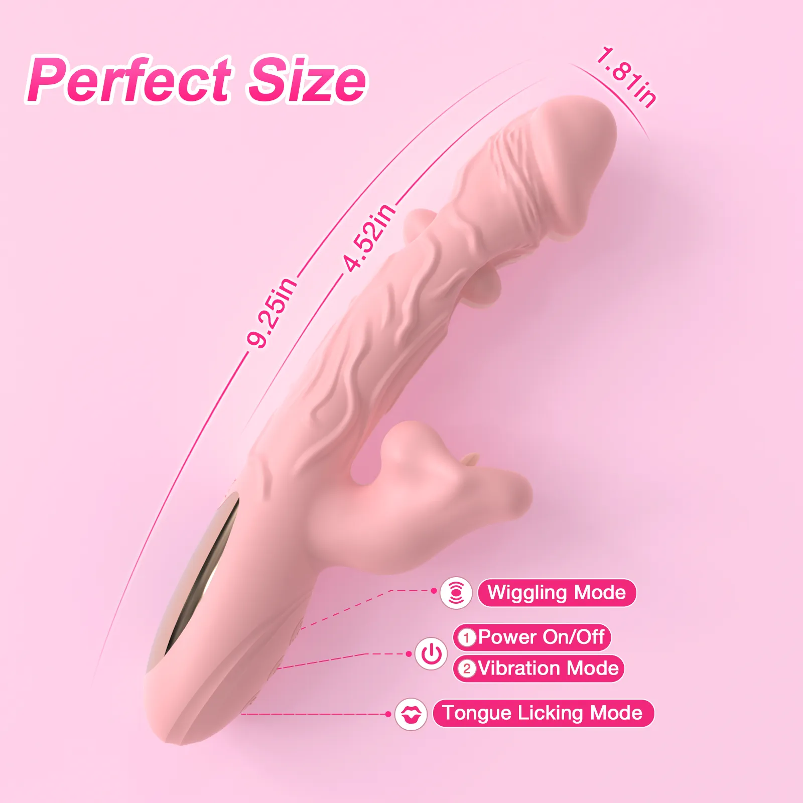Emmy:Tongue Vibrator Dildo Sex Toys for Women Beginners