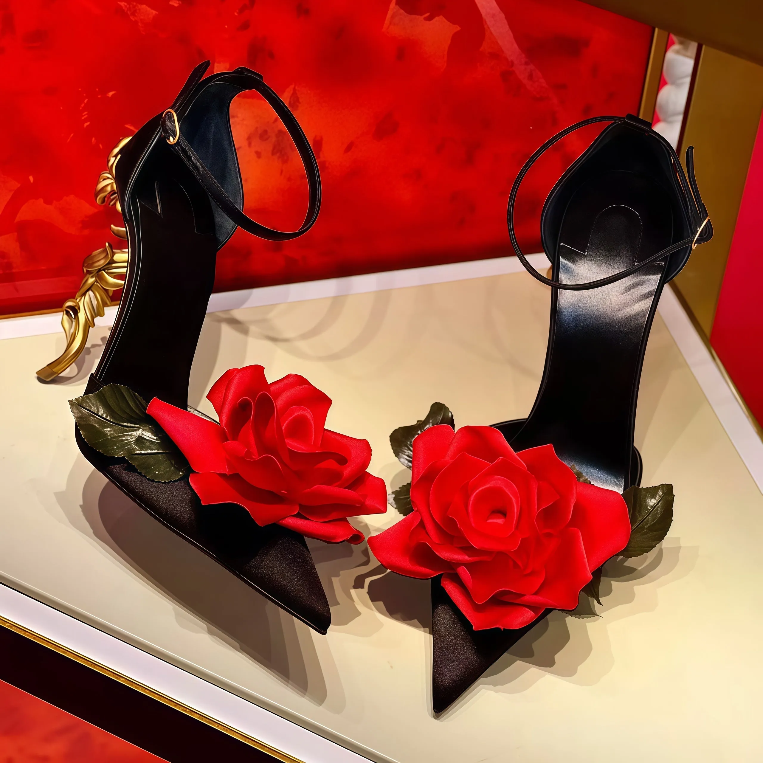 Enchanted Rose High Heel Shoes