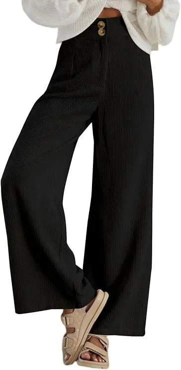 Enigma High-Rise Wide Leg Corduroy Pants