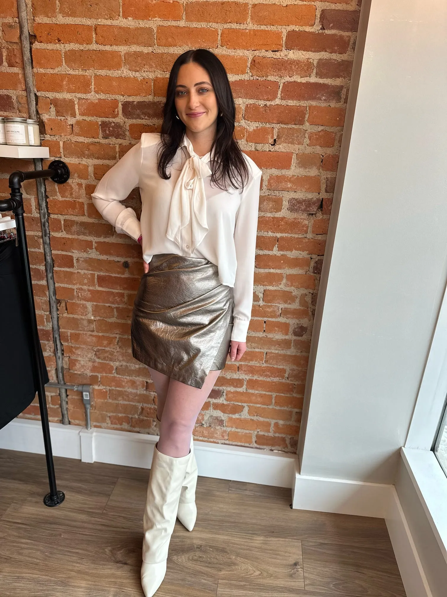 FINAL SALE Paulina Faux Wrap Skirt