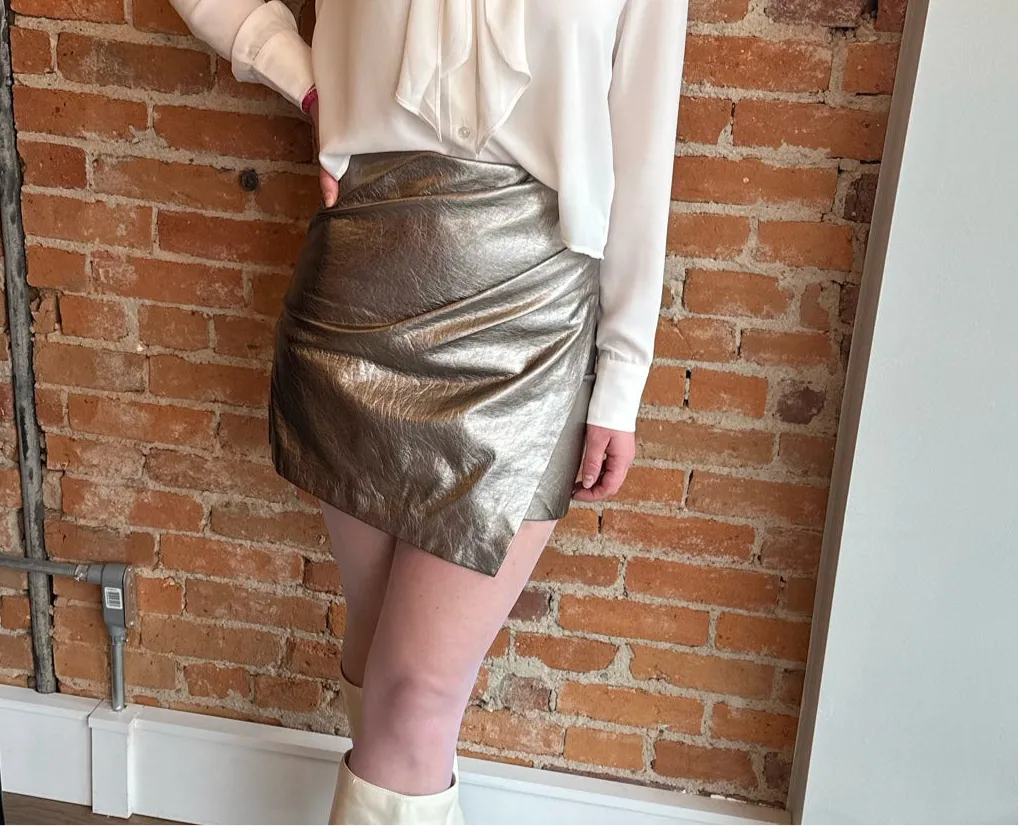 FINAL SALE Paulina Faux Wrap Skirt