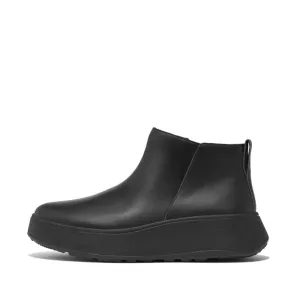 FitFlop F-Mode Leather Flatform Zip Ankle Boots