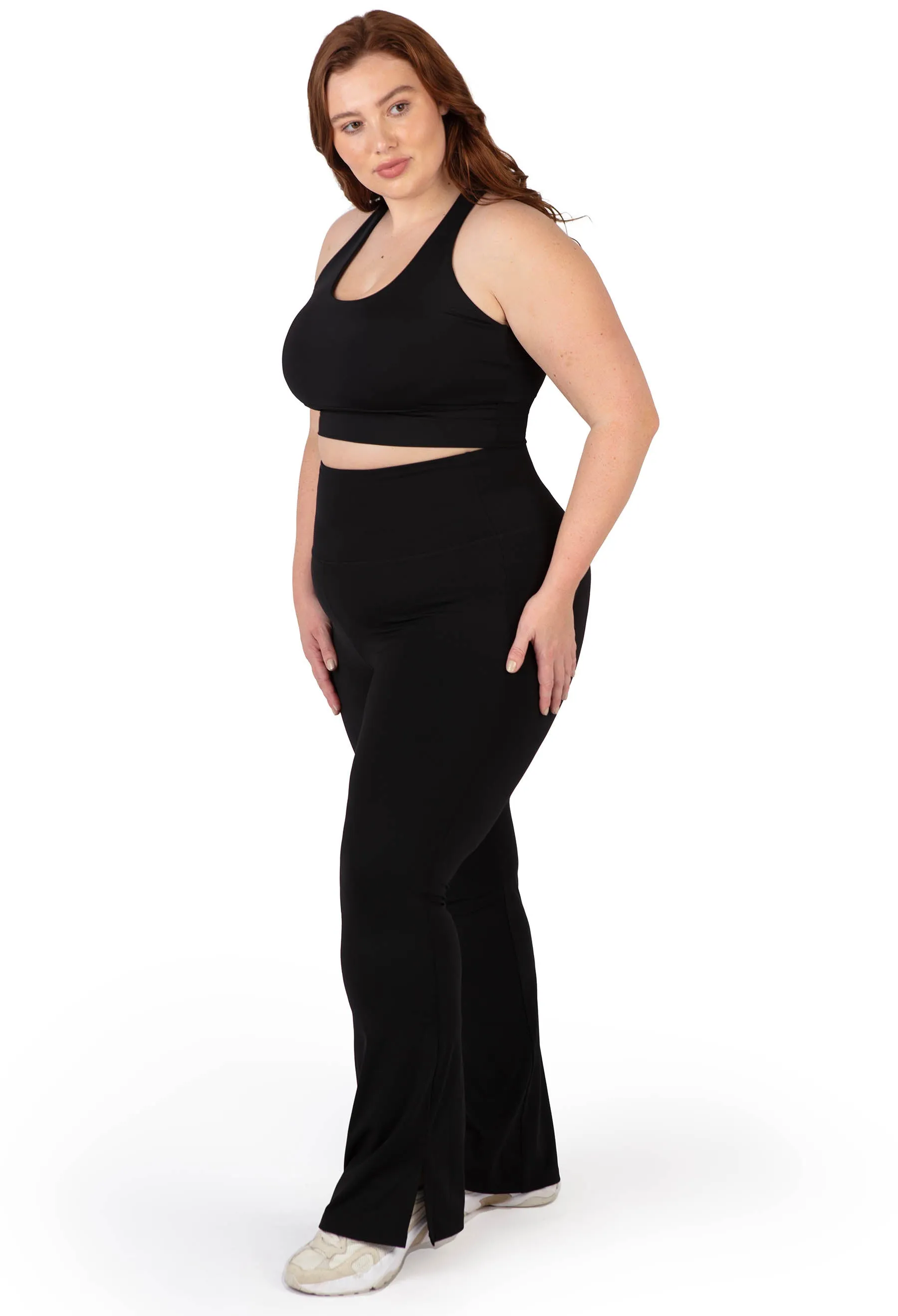 Flare Leggings | High Waisted & Pet Hair Resistant - 2 Pack