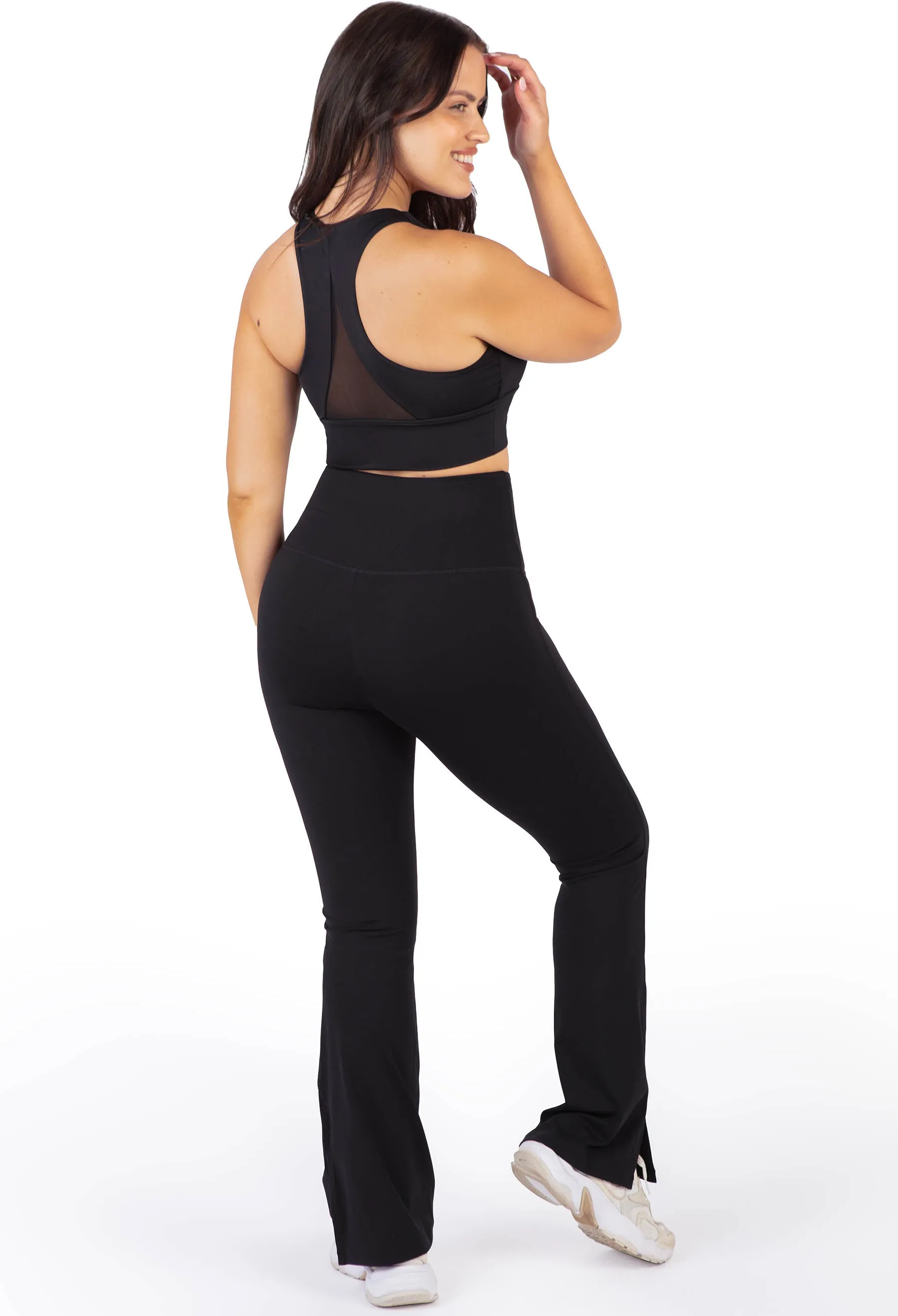 Flare Leggings | High Waisted & Pet Hair Resistant - 2 Pack