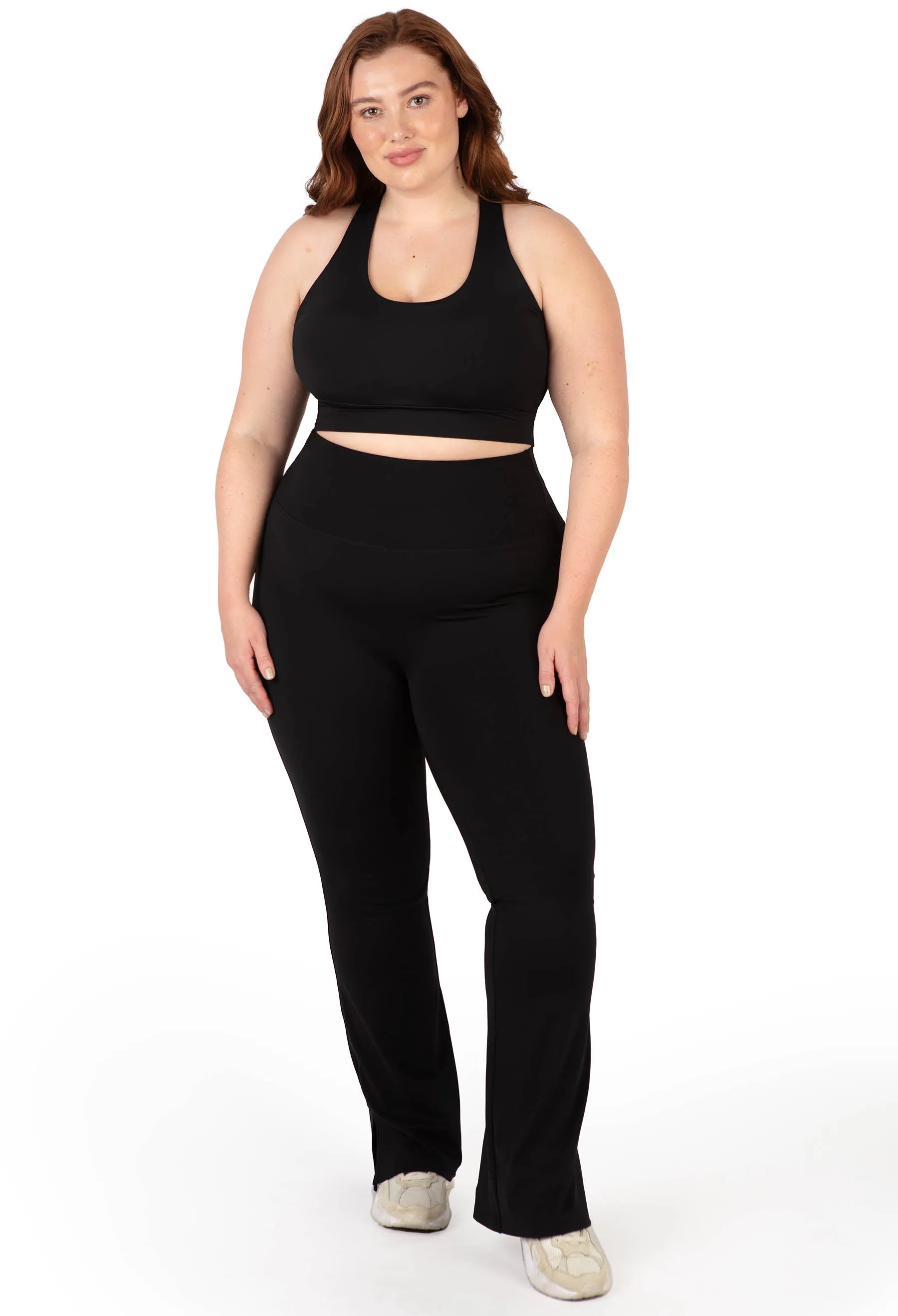 Flare Leggings | High Waisted & Pet Hair Resistant - 2 Pack