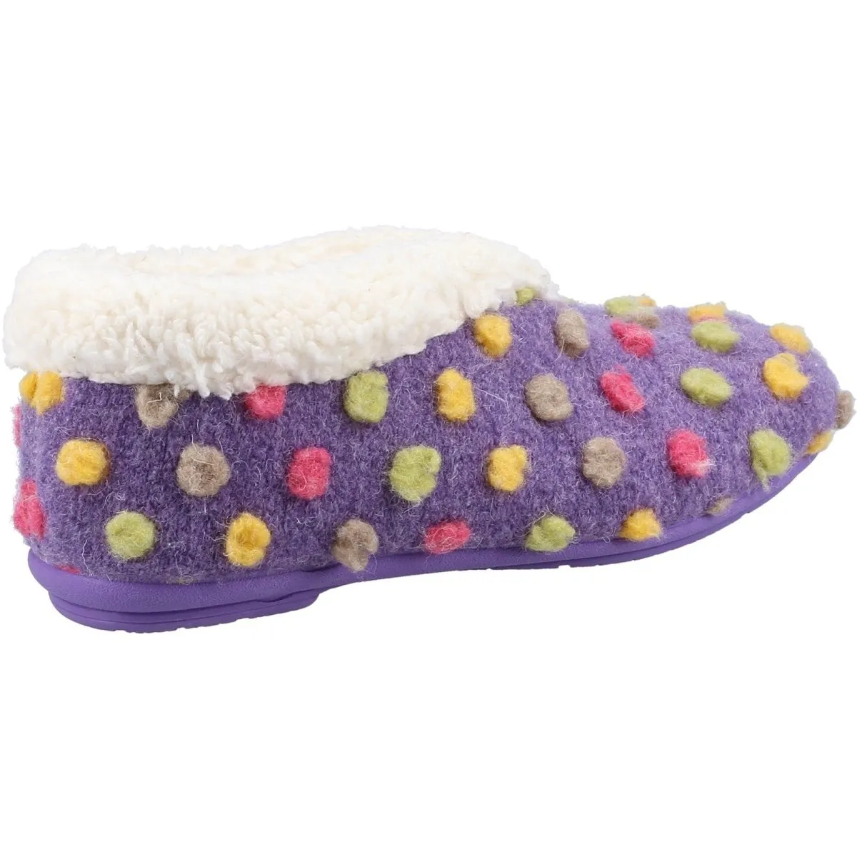 Fleet & Foster Snowberry Polka Dot Ladies Slippers