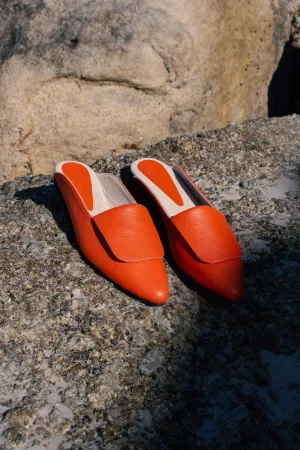Fold Over Mule | Coral