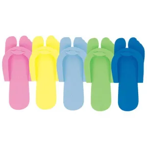 Fold Up Pedi Slippers - Assorted Colors / 360 Pairs