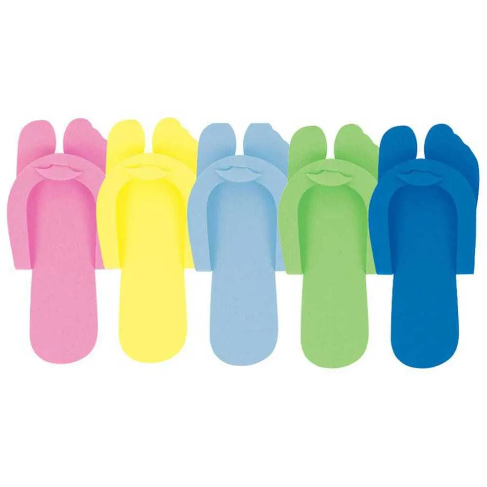 Fold Up Pedi Slippers - Assorted Colors / 360 Pairs