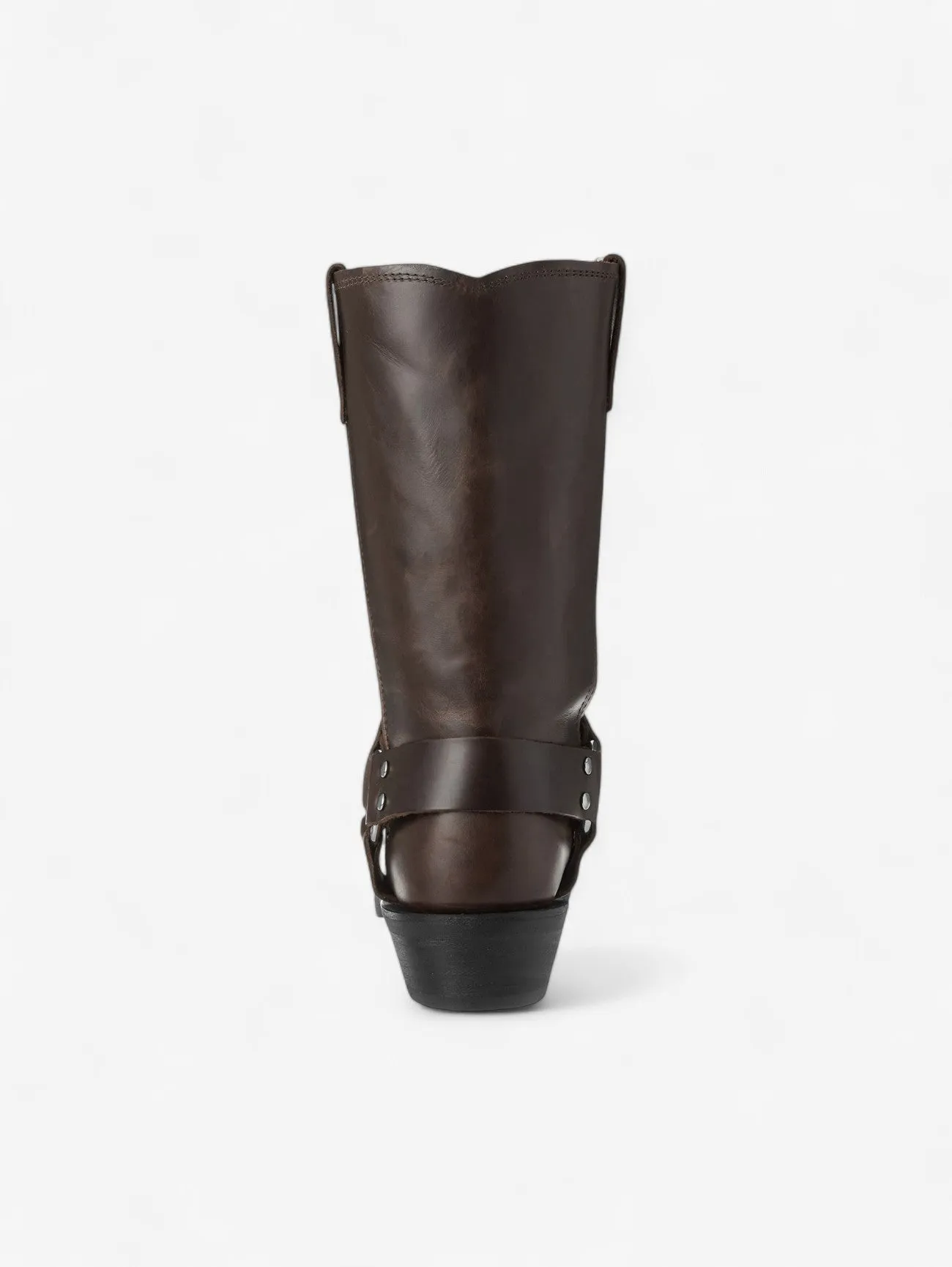 Foxes | Short Motorcycle Boots Square Toe Block Heels