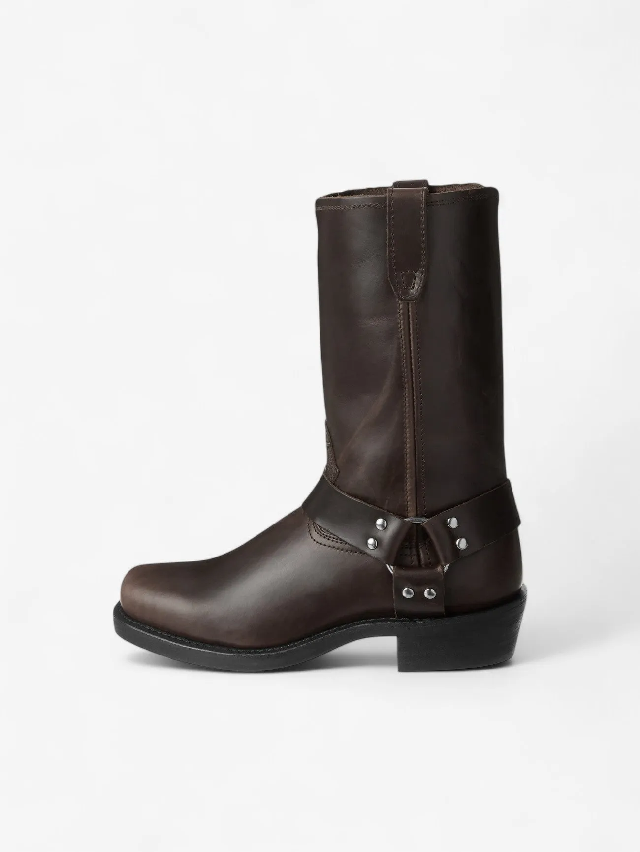Foxes | Short Motorcycle Boots Square Toe Block Heels