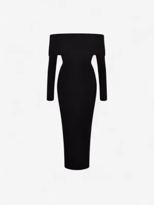 Foxes | Women's Long Off Shoulder Slim Maxi Dress