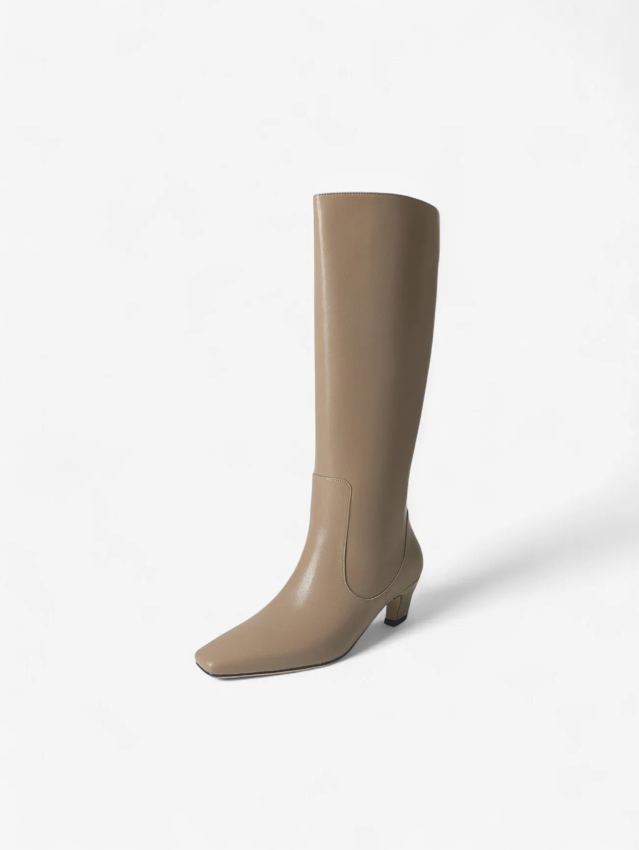 Foxes | Women's Tall Elegant Knee High Boots with Low Heel