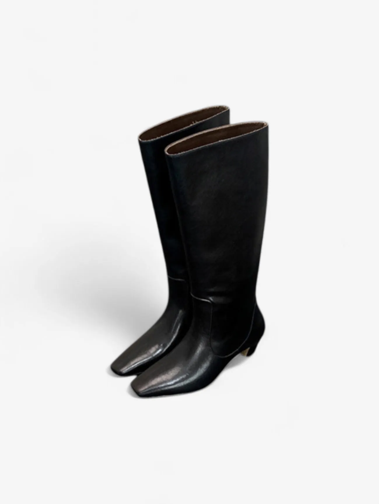 Foxes | Women's Tall Elegant Knee High Boots with Low Heel