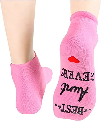 Funny Socks for Aunt, Unique Aunt Birthday Gifts, Best Aunt Gifts from Niece Nephew, Cool Auntie Gifts, Christmas Gifts, Mothers Day Gifts for Aunt