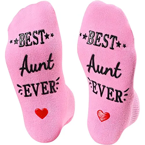 Funny Socks for Aunt, Unique Aunt Birthday Gifts, Best Aunt Gifts from Niece Nephew, Cool Auntie Gifts, Christmas Gifts, Mothers Day Gifts for Aunt