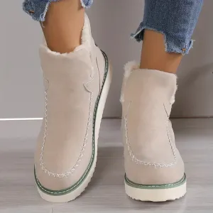 Fur-lined orthopedic shoes