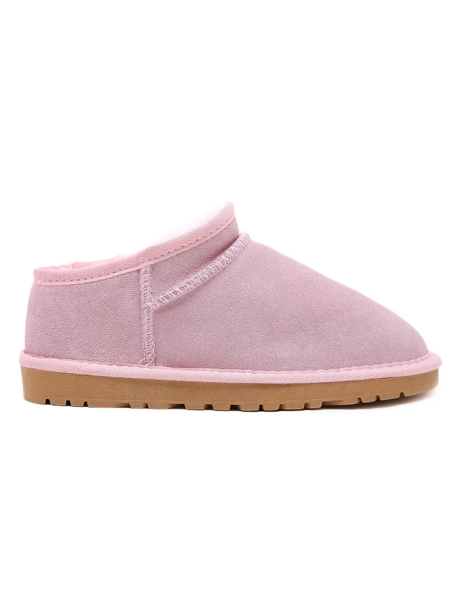Fur-Lined Suede Tasman Slipper Ankle Boots