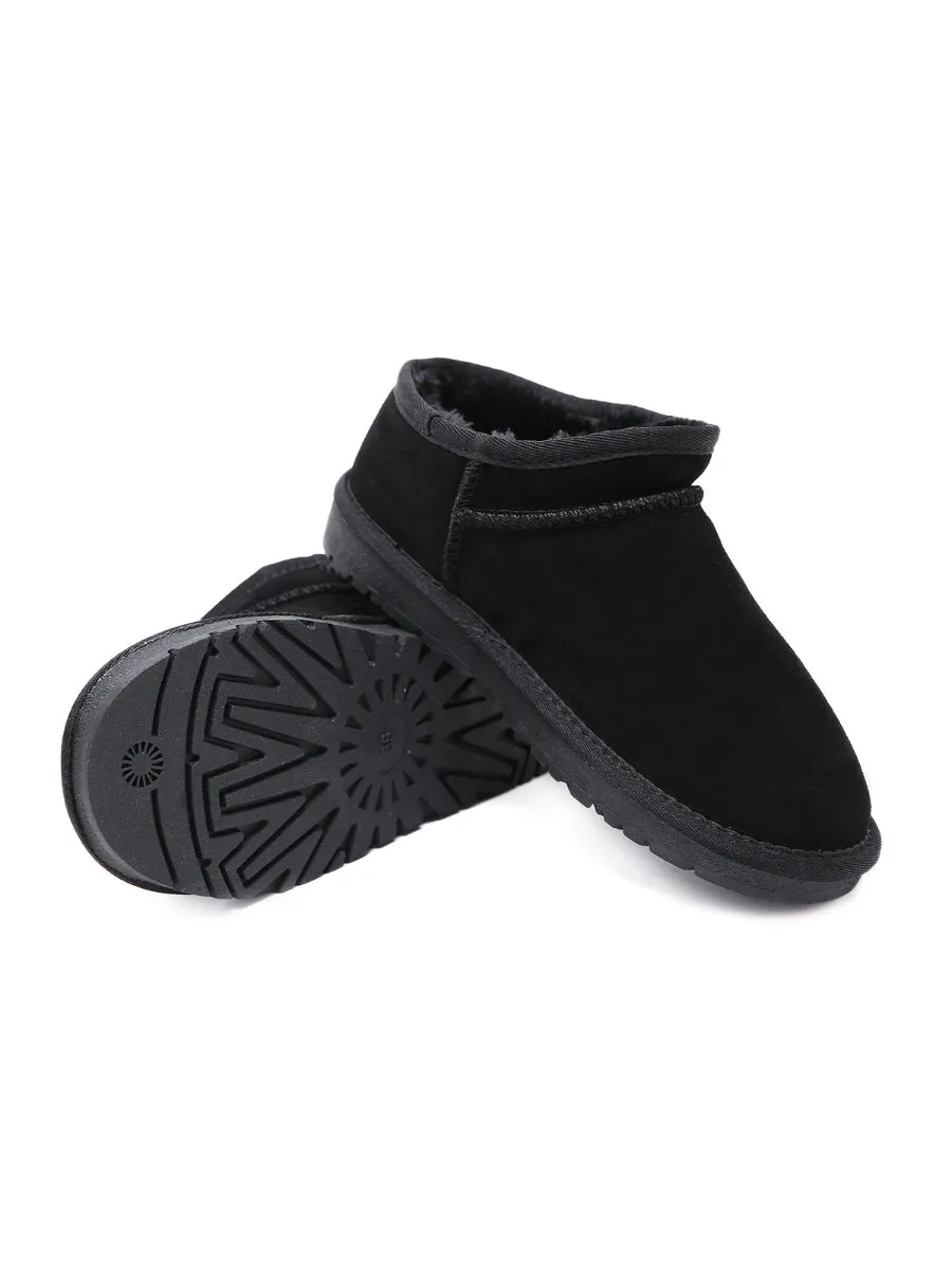 Fur-Lined Suede Tasman Slipper Ankle Boots